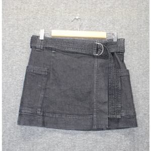 Rails Deanna Mini Denim Skirt in Black Pearl Small NEW